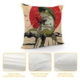 thumbnail image 4 of Erapdaur Frog Pillow Covers Outdoor Decorative for Couch Bed Sofa Square 1PC Short Plush Velvet Breathable Fabric Home Furnishing 22x22in, 4 of 5