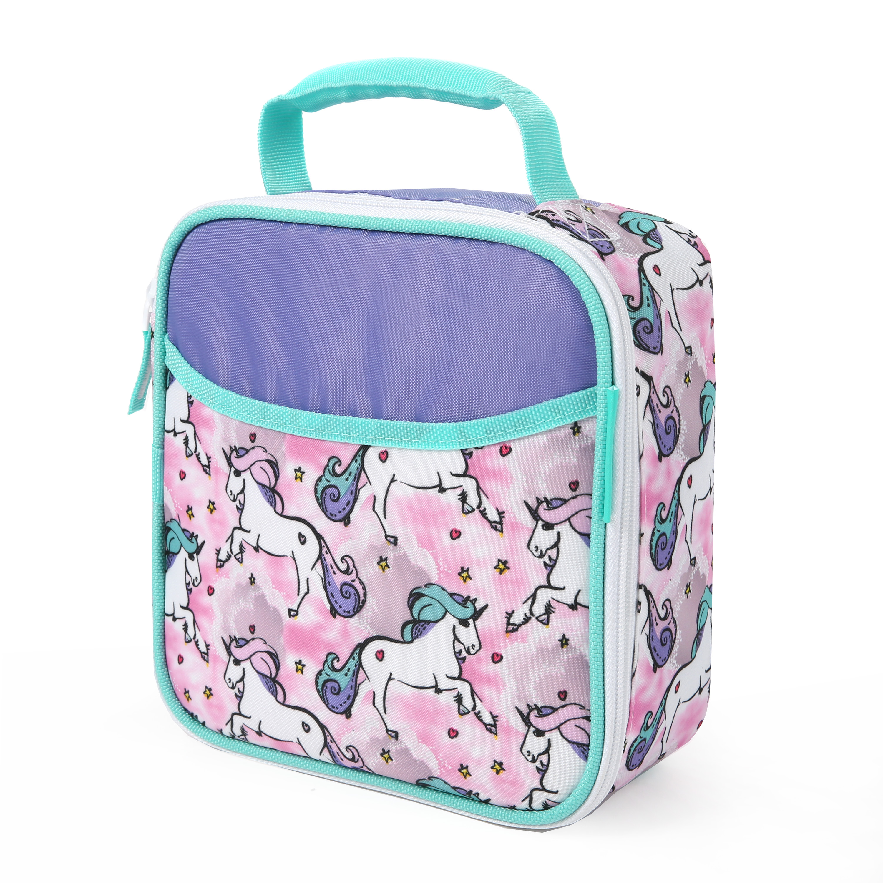 Arctic Zone Upright Reusable Lunch Box Combo with Accessories, Unicorn ...