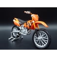 thumbnail image 4 of Open Box KTM 525SX DIRT BIKE MOTORCYCLE ORANGE 1/18 SCALE DIORAMA DIECAST MODEL BIKE, 4 of 7