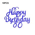 thumbnail image 3 of Yuarrent 10 piezas de adornos para cupcakes, tarjeta de inserción para decoración de bebés, accesorios de boda, letrero para fiesta, decoración de Decoración del hogar Azul real Yuarrent HA062285-10B, 3 of 6