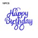 thumbnail image 4 of Bearachild 10 piezas de adornos para cupcakes, tarjeta de inserción para decoración de bebés, accesorios de boda, letrero para fiesta, decoración de Decoración del hogar Azul real Bearachild HA062285-10B, 4 of 6