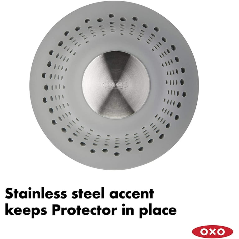  OXO Good Grips Silicone Shower & Tub Drain Protector and Good  Grips Bathtub Drain Protector : Home & Kitchen