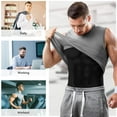 thumbnail image 7 of Pop Closets Compression Shirt for Men Slimming Undershirt Body Shaper Tank Top for Gynomastica Sleeveless Shapewear Vest for Gym Fitness Outdoor, 7 of 7