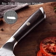 thumbnail image 5 of Professional Chef Knife, 8 Inch High Carbon Stainless Steel Sharp Kitchen Knives with Ergonomic Handle, Full Tang Chopping Meat Slicer for Family & Restaurant (Irregular Hammered Pattern), 5 of 7