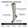 thumbnail image 4 of Picia Flowers and Cactus Printed Sports Compression Socks - 15-20mmHg Graduated Compression, High-Performance Soft and Breathable Socks for Men and Women, 4 of 5