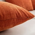 thumbnail image 6 of Burnt Orange Pillow Covers 18X18 Inch 4 Modern Farmhouse Rustic Decorative Throw Pillow Cover Square Cushion Case, 6 of 7