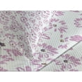 thumbnail image 4 of Ambesonne Flower Quilted Bedspread Set 3 Pcs, Romantic Florals Petals, Queen Size, Pale Pink White, 4 of 5