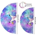 thumbnail image 3 of FMSHPON Unicorn Galaxy Xmas Christmas Tree Skirt Stand Mat for Holiday Party Decoration Indoor Outdoor 48 inches, 3 of 6