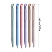 LKXGBMY 6Pcs Colored Gel Pens, Pastel Ink Colors, Retractable Quick Dry Ink Pen Fine Point 0.5mm Smooth Writing for Journaling Notetaking Drawing Stationery