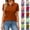 30# Vermilion, variant on Polo Shirts for Women Summer Casual Button Placket Short Sleeve Shirts Textured Collared Golf Shirts Tops with Pocket Light Gray XL
