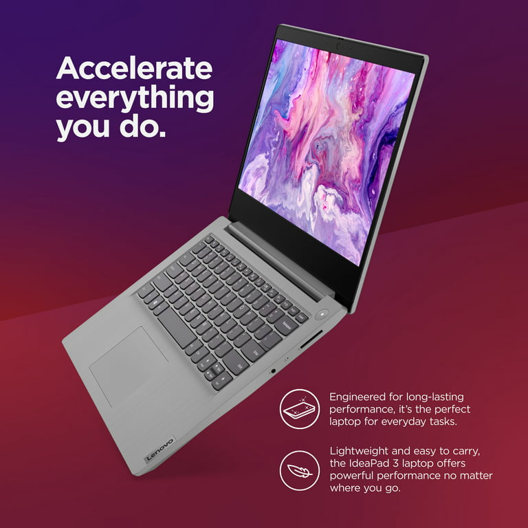  Lenovo IdeaPad 3 – (2023) - Everyday Notebook - Windows 11-14  Full HD – 8GB Memory – 128GB Storage - Intel Core i3-1115G - Platinum Grey  : Electronics