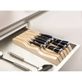 thumbnail image 5 of Kitchen Knife Holder for Drawer Solid Wood Universal Knife Block Without Knives,Bamboo home & chef Knife in-Drawer Organizer Insert,Premium Under Cabinet Knife Storage (7 knife holder), 5 of 7