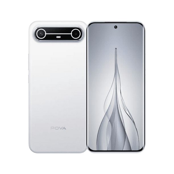 Smartphone Celular TECNO Pova Slim 5G Dual SIM 256GB 8GB RAM Nuevo Liberado Blanco
