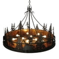 thumbnail image 5 of MEYDA 126551 58.5 in. W Northwoods Bear At Dusk Amber Mica Inverted Pendant, 5 of 5