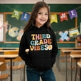 thumbnail image 2 of TJAZFJPA Cute Sweatshirts for Teens Tan Oversize Kids Boys Girls Autumn Winter School Season Kindergarten Letter Printed Long Sleeve Hoodie Warm and Comfortable Tops Children's Clothing 8-9 Years, 2 of 4