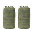 thumbnail image 4 of 2 Pack - Molle Pouch Belt Waist Pack Bag Compact Camping Bags Black, 4 of 8