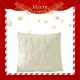 thumbnail image 5 of Funda Almohada Esponjosa Con Forma Copo Nieve Felpa Navideña para Del, 5 of 9