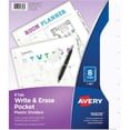 thumbnail image 1 of Avery AVE16826 Write & Erase Plastic Dividers, White, 1 of 2