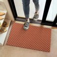 thumbnail image 2 of Red Yellow Checkerboard Red Pattern Indoor Door Mat 16"x24", Washable Non-Slip Decorative Rug for Entrance, Kitchen, Bathroom, 2 of 6