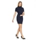 thumbnail image 2 of Vestido Para Mujer Corto Ajustado Manga Corta Espalda Descubierta Marino 330730 azul marino M INCÃGNITA 330730, 2 of 5