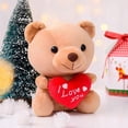 thumbnail image 3 of I Love You Stuffed Teddy Bear with Heart Plush Toy Gift 6 Inches with Box, 3 of 4