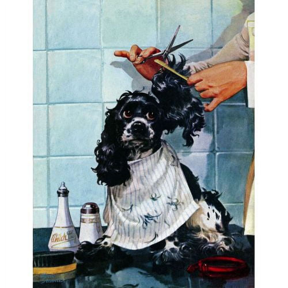 "Butch's Haircut" Painting Print on Canvas