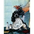 thumbnail image 2 of "Butch's Haircut" Painting Print on Canvas, 2 of 7