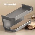 thumbnail image 4 of Self Adhesive Toilet Paper Holder with Phone Shelf Stainless Steel Wall Mounted Toilet Paper Roll Holder - Rustproof and Bathroom Washroom Tissue Roll Holder with Shelf, 4 of 6