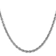 thumbnail image 7 of Auriga Fine Jewelry 10K White Gold 4 mm Diamond-cut Rope Chain Necklace for Men 30", 7 of 7