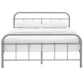thumbnail image 4 of Modway Maisie Queen Powder Coated Sturdy Steel Bed Frame in Gray, 4 of 5