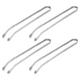 thumbnail image 1 of BBQ Sausage Turning Tongs Stainless Steel Kitchen Cooking Tongs Multipurpose Gripper Bread Clip/Steak Clamps, 1 of 5