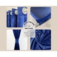 thumbnail image 2 of Your Chair Covers - 52 X 63 Inch Velvet Curtains with Grommets Navy Blue - 2 Panels, 2 of 6