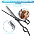 thumbnail image 4 of Kit de peluquería canina MIRUN 5 en 1 de acero inoxidable chapado en titanio, 4 of 7