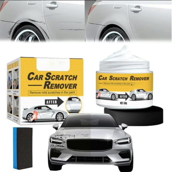 Friendlyk T-221a Polishing Compound & Scratch Remover with Sponge, Car Scratch Remover, Car Rubbing Compound Polishing Pain (1 Pcs)