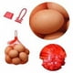 thumbnail image 5 of Bolsa de malla reutilizable, 100 piezas de bolsa de malla para huevos, para frutas, frutos secos, comestibles y verduras, bolsas de almacenamiento para compras y almacenamiento (rojo), 5 of 5