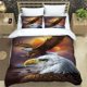 thumbnail image 1 of Patrón Funda nórdica con 2 fundas de almohada Microfibra 3D Animal Impreso Ropa de cama Set, 1 of 6