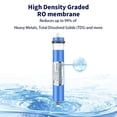 thumbnail image 4 of Membrana de Ósmosis Inversa Huining 75GPD Kit Completo para Sistema de Filtración de Agua Doméstica, 4 of 8