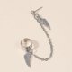 thumbnail image 2 of Regalo de moda Ear Cuff Compatible mujeres hombres Tragus pendientes ala pendientes regalo de Navidad, 2 of 2
