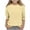 Yellow, variant on Posijego 3-12 Years Girls 3/4 Sleeve Shirts Summer Crewneck Tops Kids Girls Stretch Loose Casual T-Shirts Solid Color