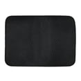 thumbnail image 1 of DEBGFS Cat Litter Mat Litter Trapping Mat  11.81” X 17.22” Inch Double Layer Design Waterproof Urine Proof Trapper Mat for Litter Boxes  Large Size Easy Clean Scatter Control（Gray）,black, 1 of 5