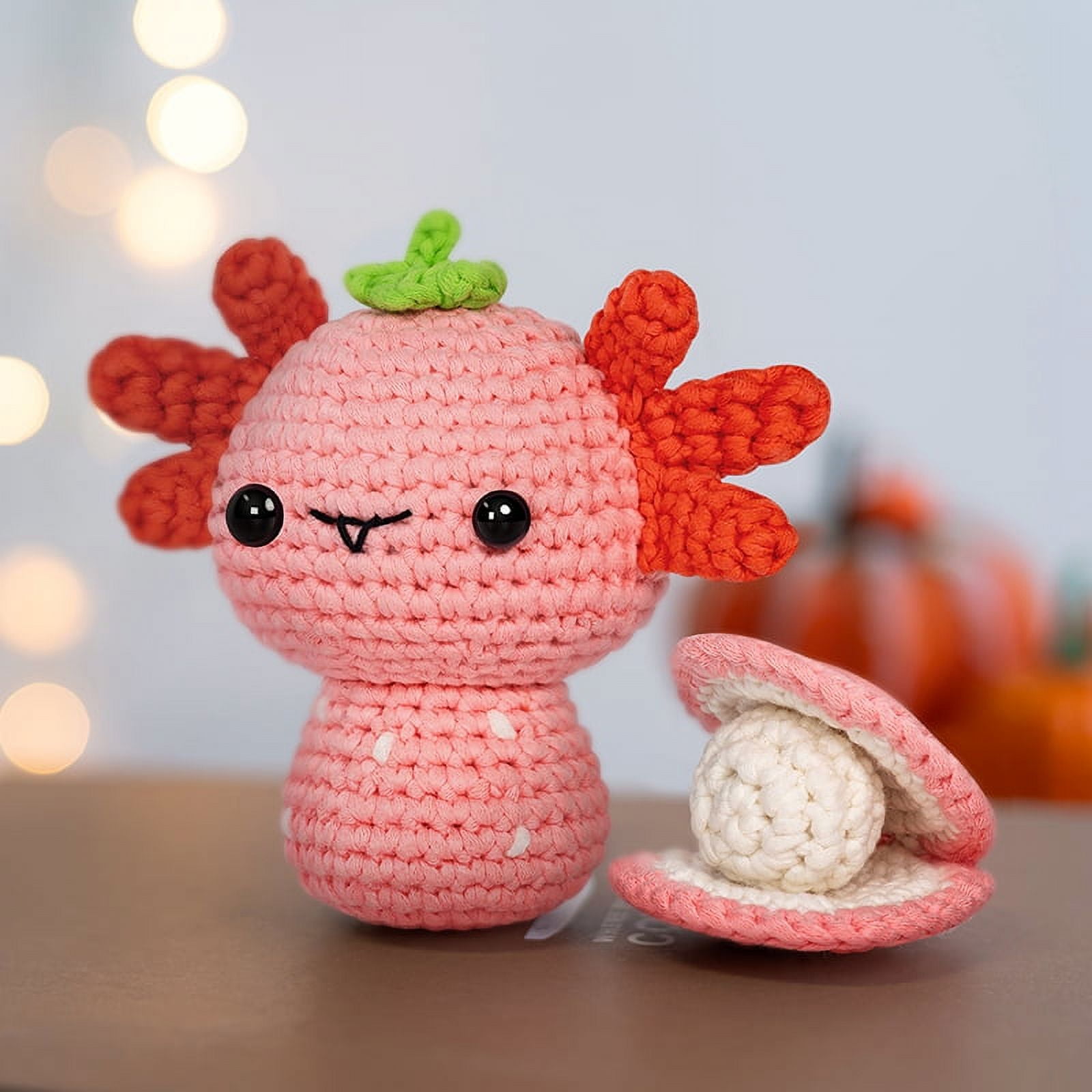 Mewaii® Crochet Blueberry Cow Crochet Kit for Beginners with Easy