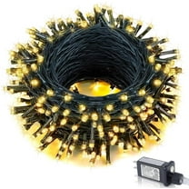 100FT 300 LED Christmas String Lights Outdoor Tree Lights Green Wire Twinkle Lights for Bedroom with 8 Modes Memory Function & Timer Plug in Xmas Decorations Holiday Indoor Decor Warm White