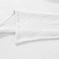 thumbnail image 6 of Superior Aswan Cotton Chevron Woven Coverlet, Queen, White, 6 of 10