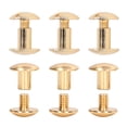 thumbnail image 3 of Metal Nail Rivet Studs, Uniform Coating 200 Sets Brass Material Book Binding Screw  For Photo Album Gold, 3 of 8