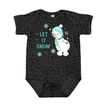 

Inktastic Let It Snow Snowman Gift Baby Boy or Baby Girl Bodysuit