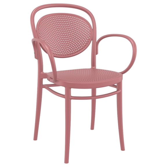 Compamia Marcel XL Resin Outdoor Arm Chair Marsala