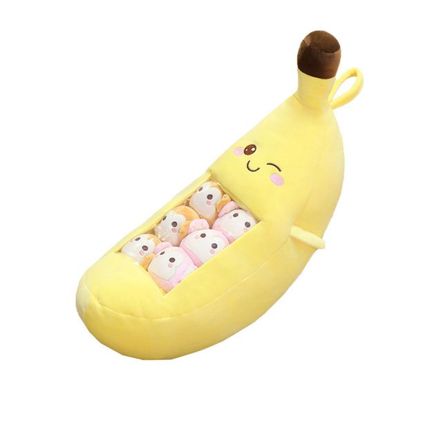 Linda Almohada De Peluche De Frutas Y Verduras, Juguete Creativo Extraíble De Fresa, Plátano, Aguacate, Zanahoria, Aperitivo, Almohada Con Patrón, Regalo Para Adolescentes Y Niñas seitruly FN006821-03