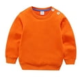 thumbnail image 2 of Bnwani Hoodie Sweatshirt Boys Winter Cotton Solid Orange Size 12 Months, 2 of 4