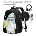 thumbnail image 2 of Yiaed Summer Gnome,Cute Gnome Print Laptop Backpack,Business Travel Durable Laptops Backpack with USB Charging Port,Water Resistant College Computer Bag, 2 of 5