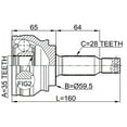 thumbnail image 2 of Febest OUTER CV JOINT 35X59.5X28 # 0410-CW5 OEM 3815A068, 2 of 2